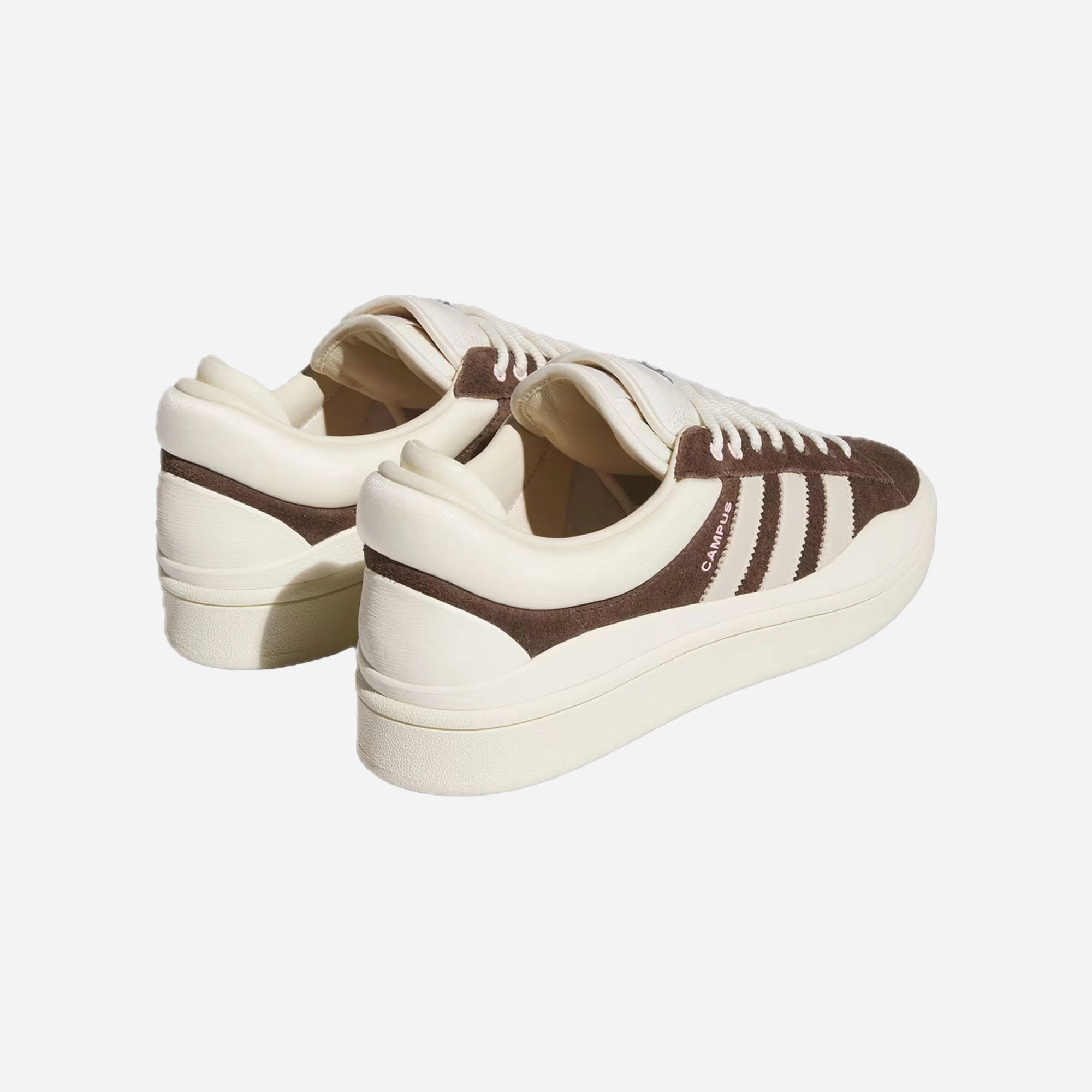 Adidas Originals | BAD BUNNY LAST CAMPUS SHOES  { DARK BROWN/CHALK WHITE/CREAM WHITE