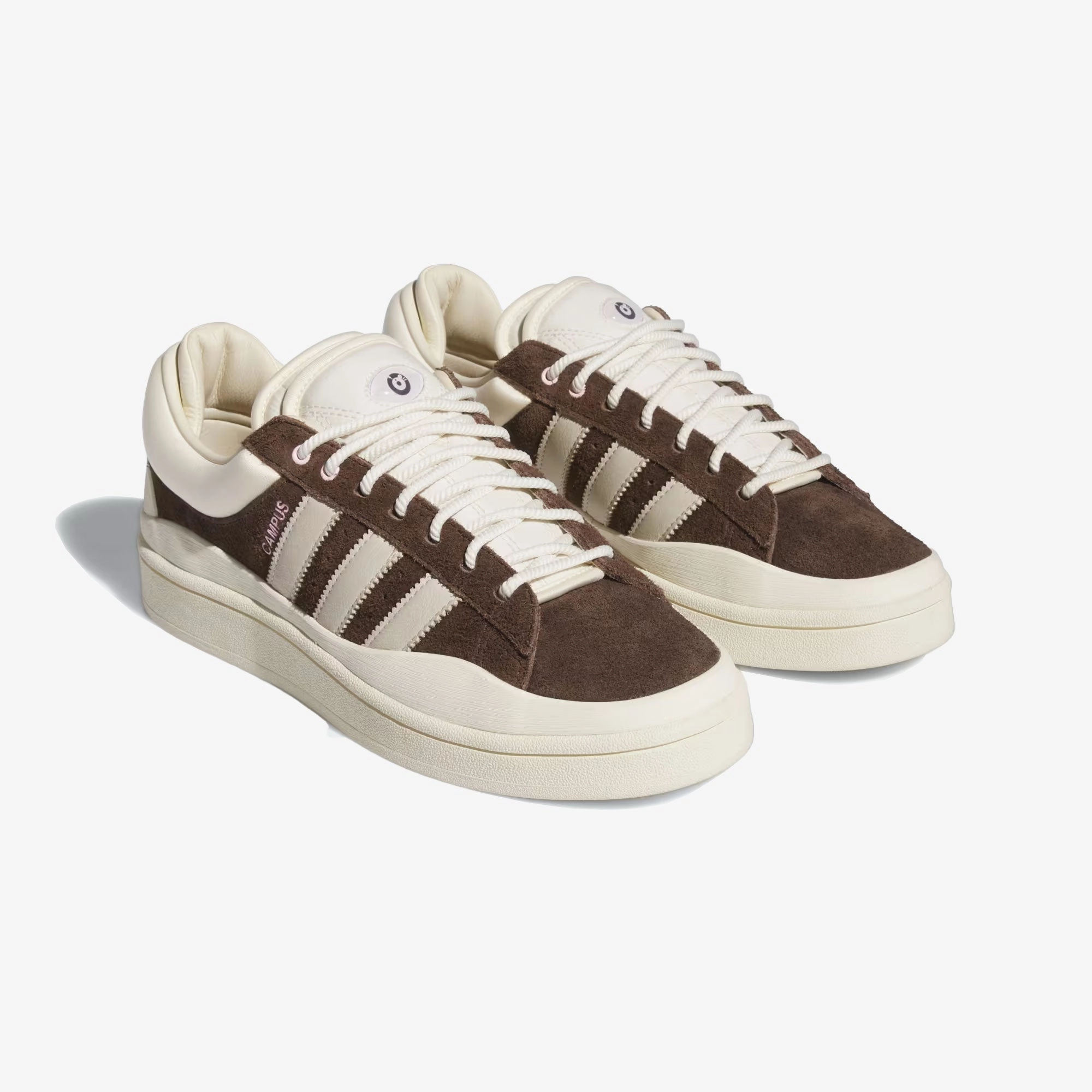 Adidas Originals | BAD BUNNY LAST CAMPUS SHOES  { DARK BROWN/CHALK WHITE/CREAM WHITE