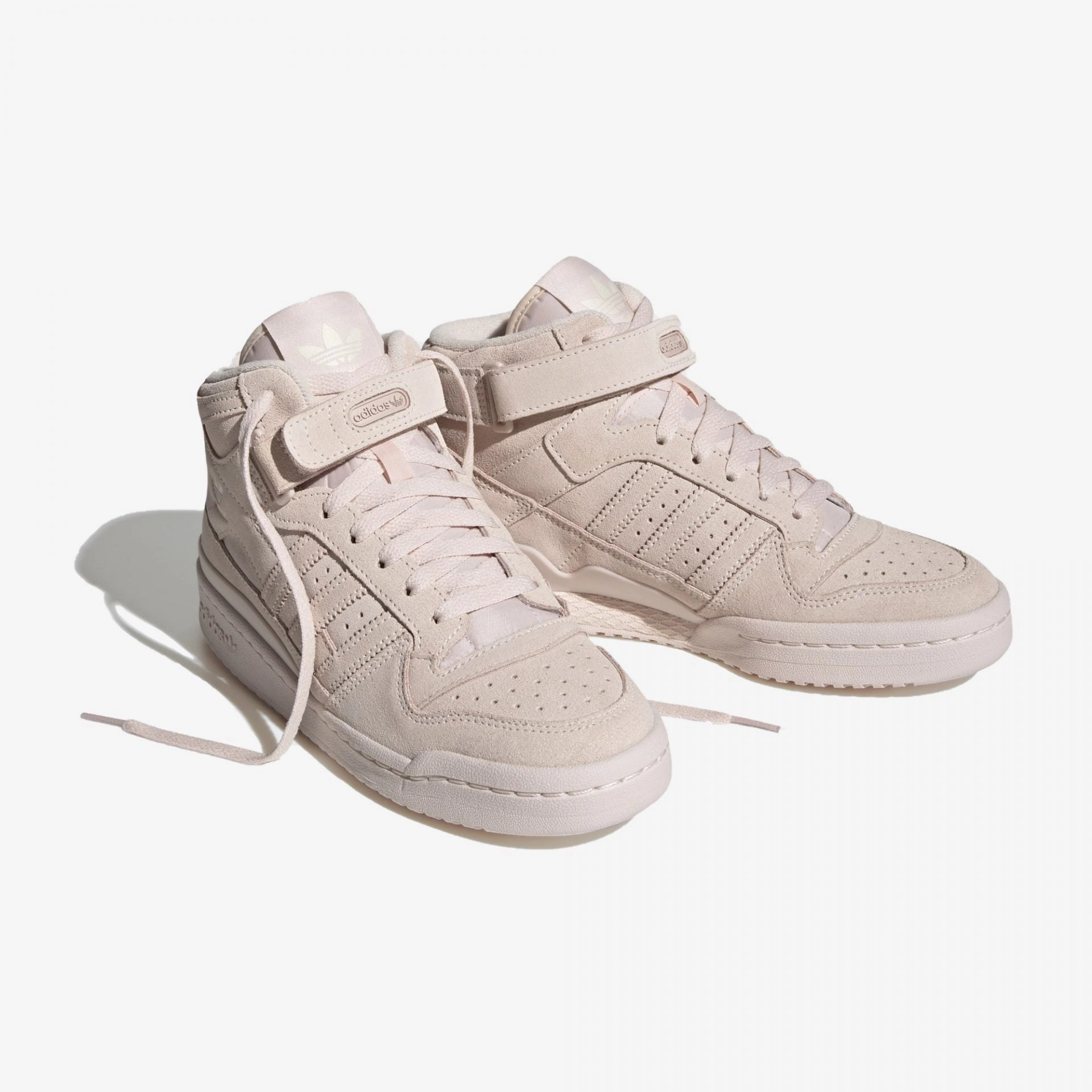 Adidas Originals | FORUM MID  { CREAM WHITE