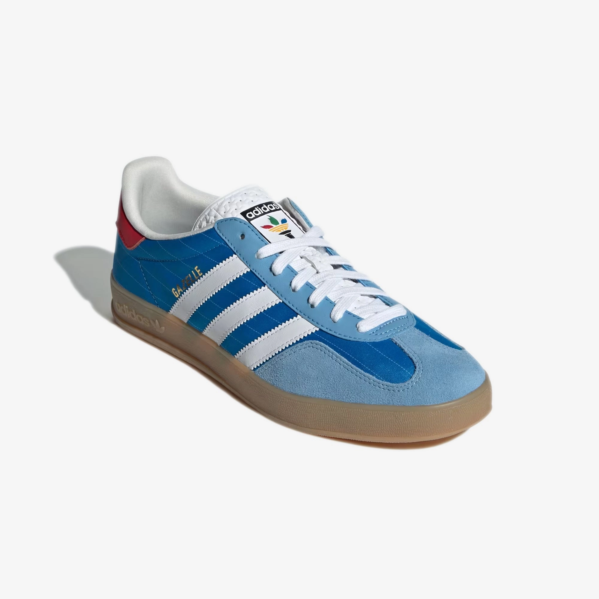 ADIDAS ORIGINALS | GAZELLE INDOOR { BRIGHT BLUE/CLOUD WHITE/GUM