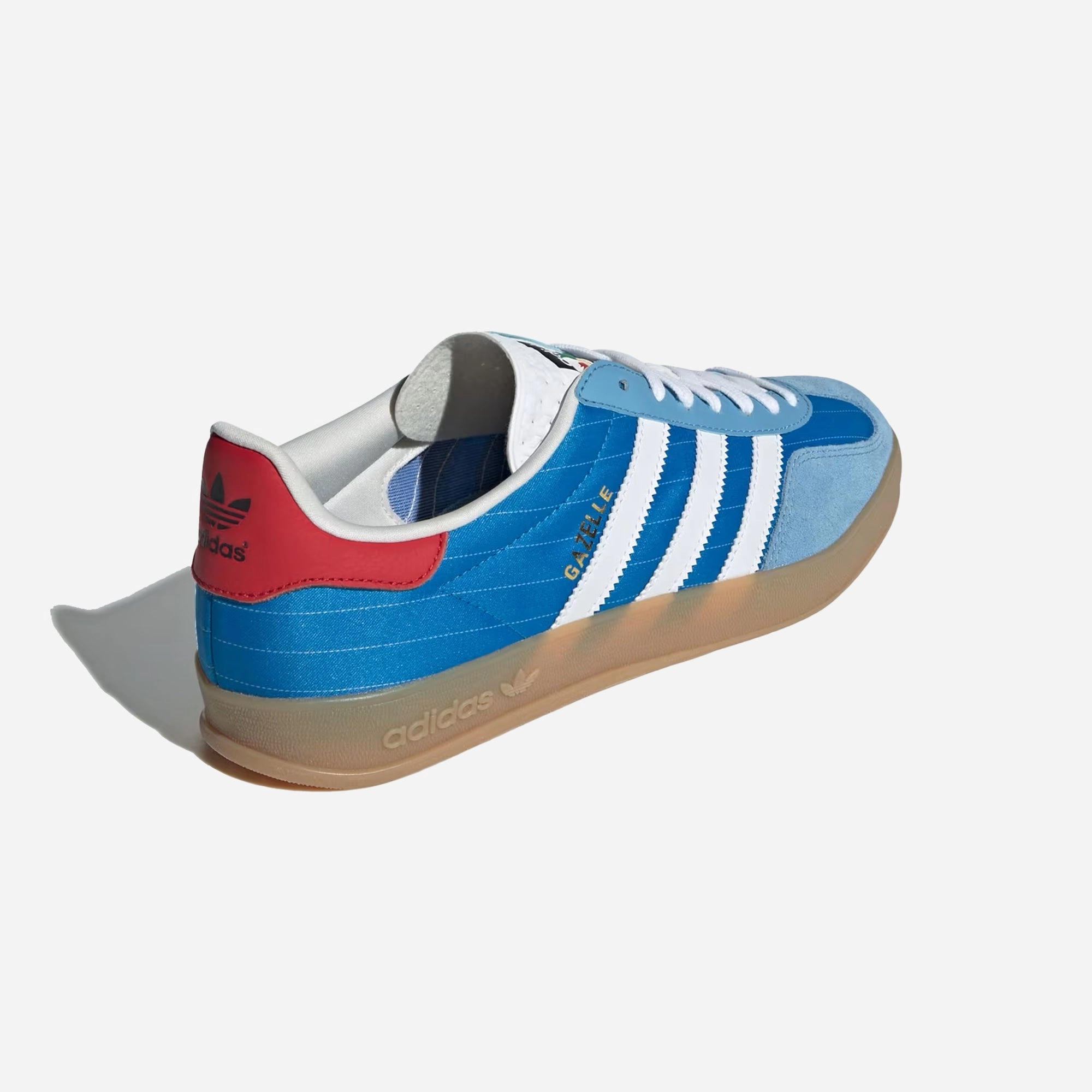 ADIDAS ORIGINALS | GAZELLE INDOOR { BRIGHT BLUE/CLOUD WHITE/GUM