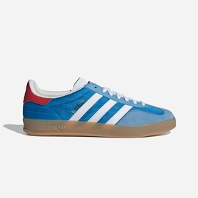 ADIDAS ORIGINALS | GAZELLE INDOOR { BRIGHT BLUE/CLOUD WHITE/GUM