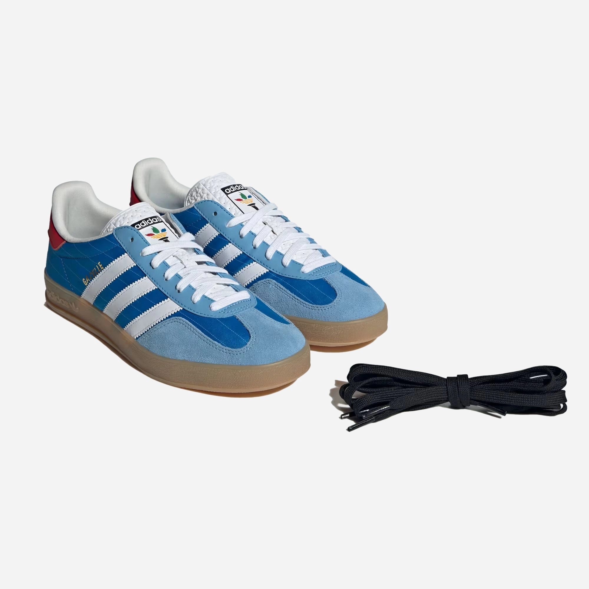 ADIDAS ORIGINALS | GAZELLE INDOOR { BRIGHT BLUE/CLOUD WHITE/GUM