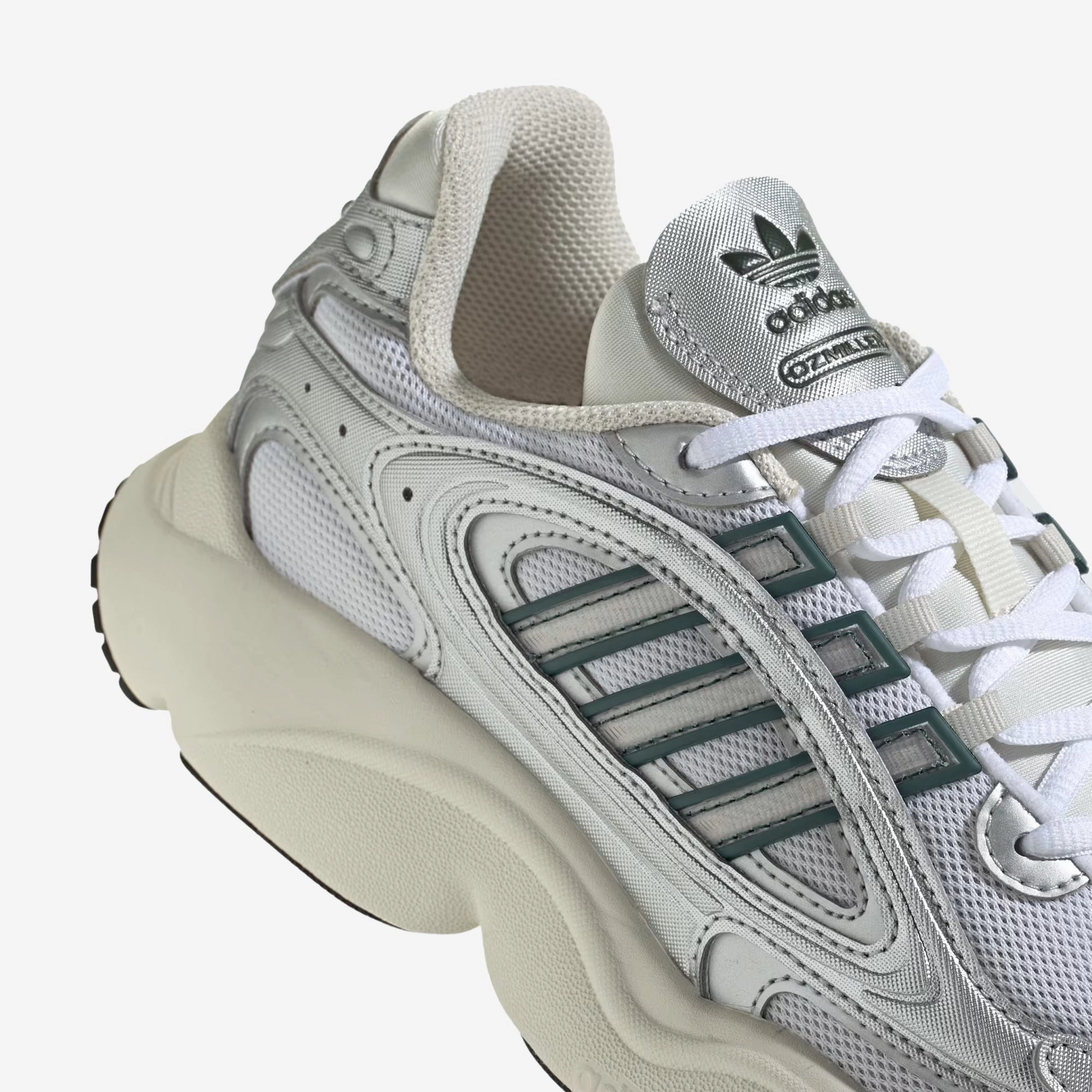 ADIDAS ORIGINALS | OZMILLEN { SILVER/GREEN/GREY ONE