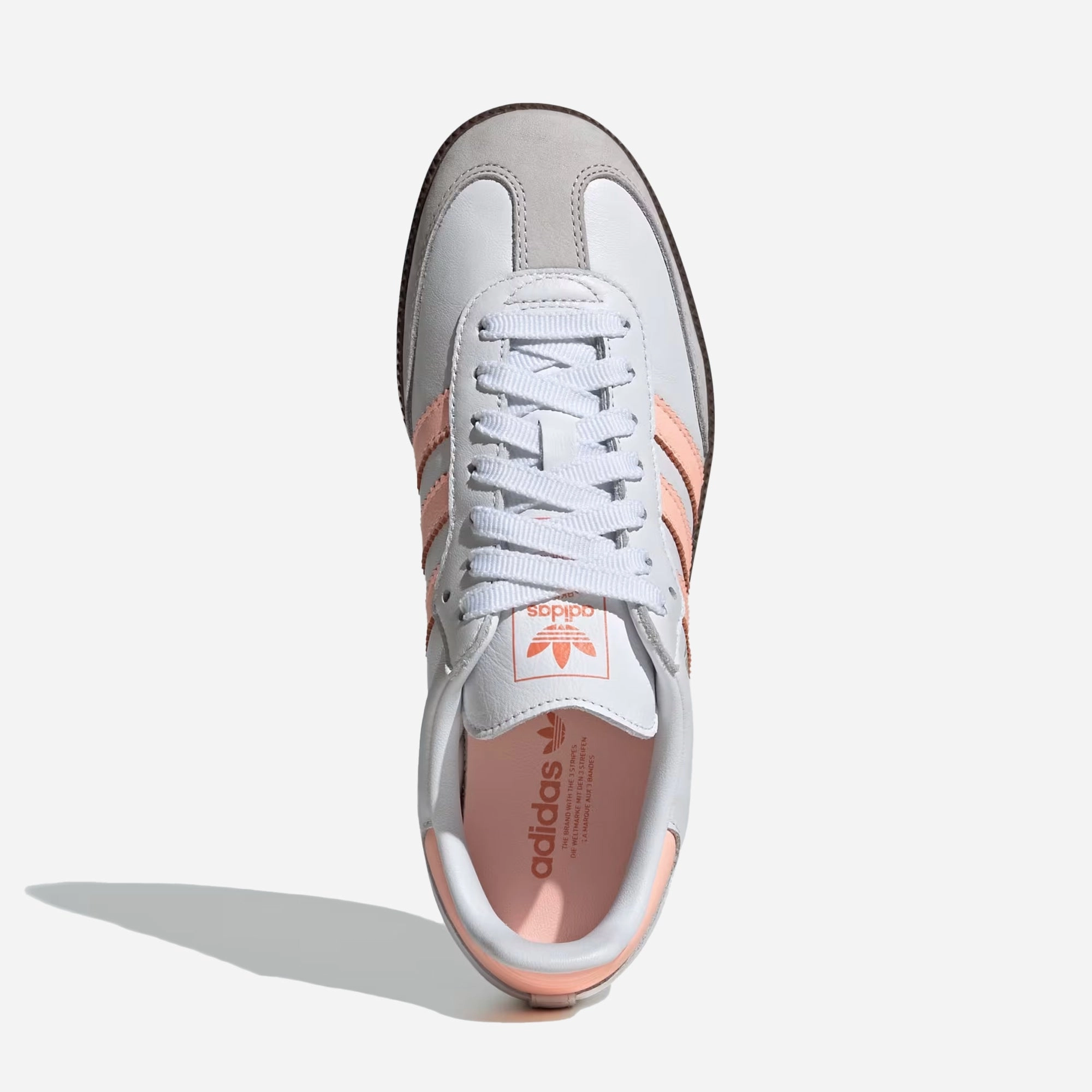 ADIDAS ORIGINALS | SAMBA OG { CLOUD WHITE/CLEAR ORANGE/SEMI CORAL
