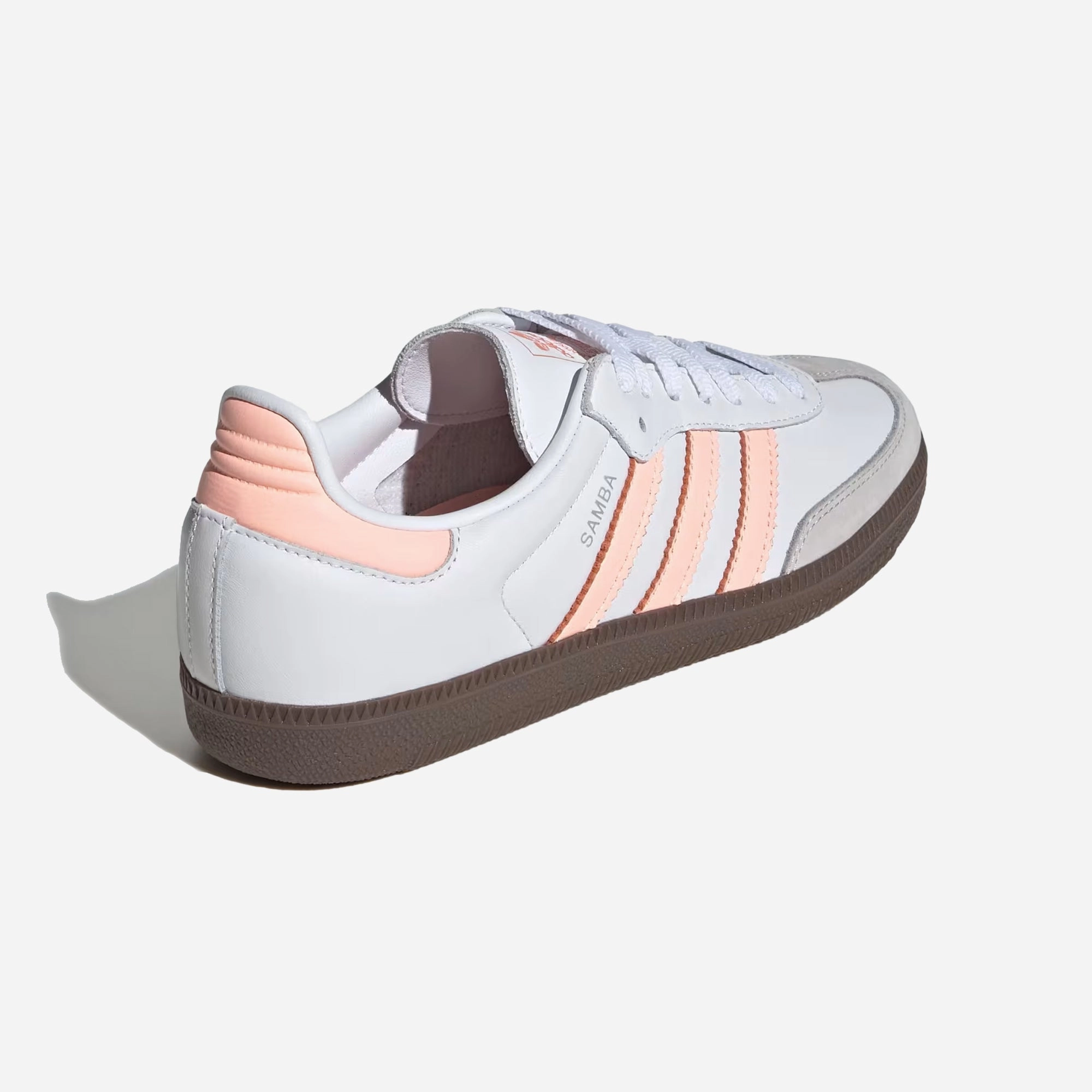 ADIDAS ORIGINALS | SAMBA OG { CLOUD WHITE/CLEAR ORANGE/SEMI CORAL