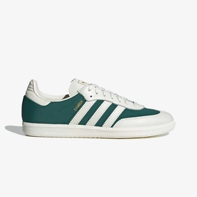 ADIDAS ORIGINALS | SAMBA OG { OFF WHITE/COLLEGIATE GREEN