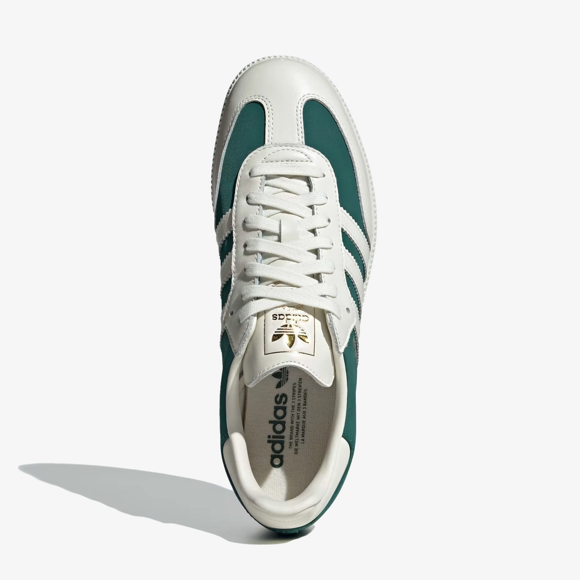 ADIDAS ORIGINALS | SAMBA OG { OFF WHITE/COLLEGIATE GREEN