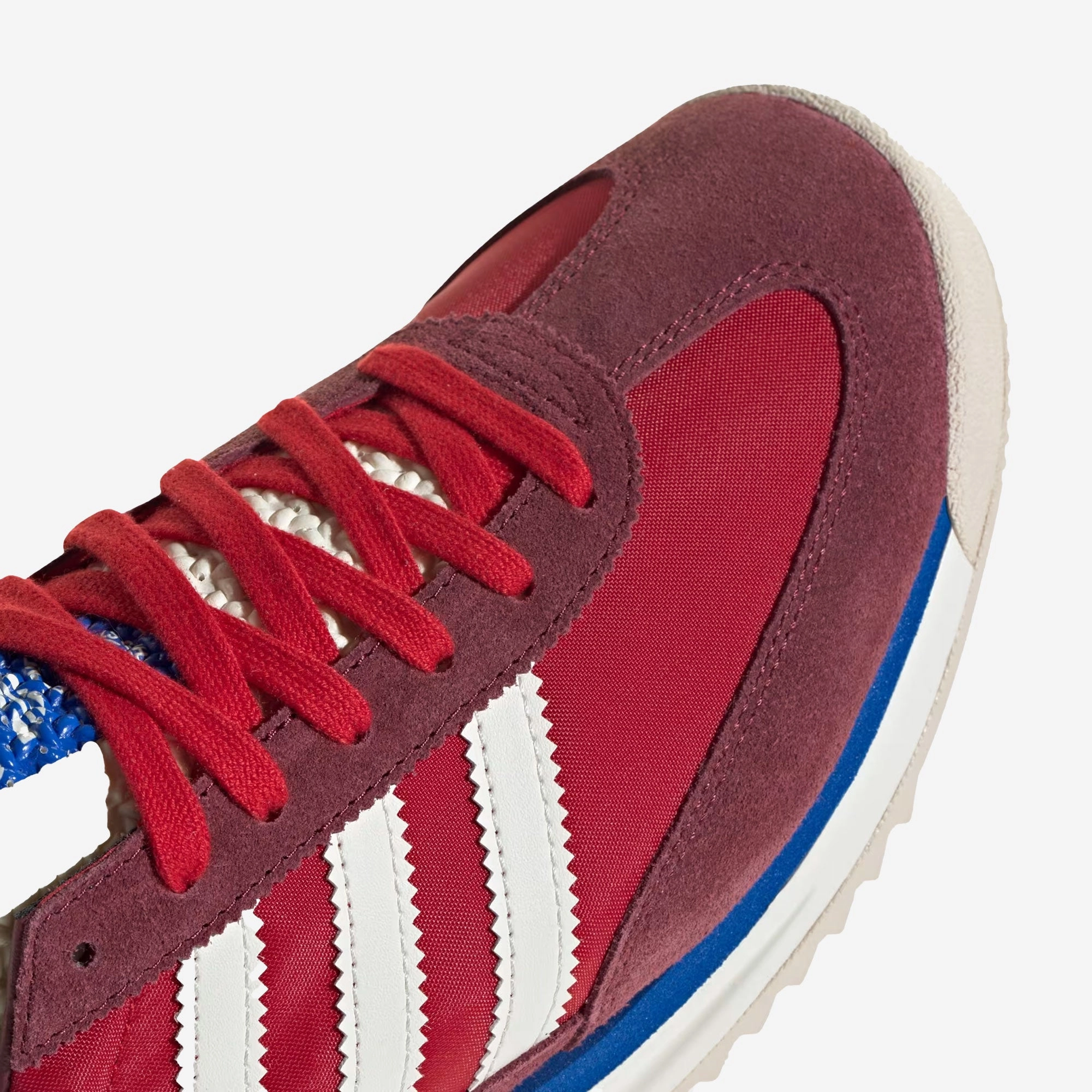 ADIDAS ORIGINALS | SL 72 RS { SHADOW RED/OFF WHITE/BLUE