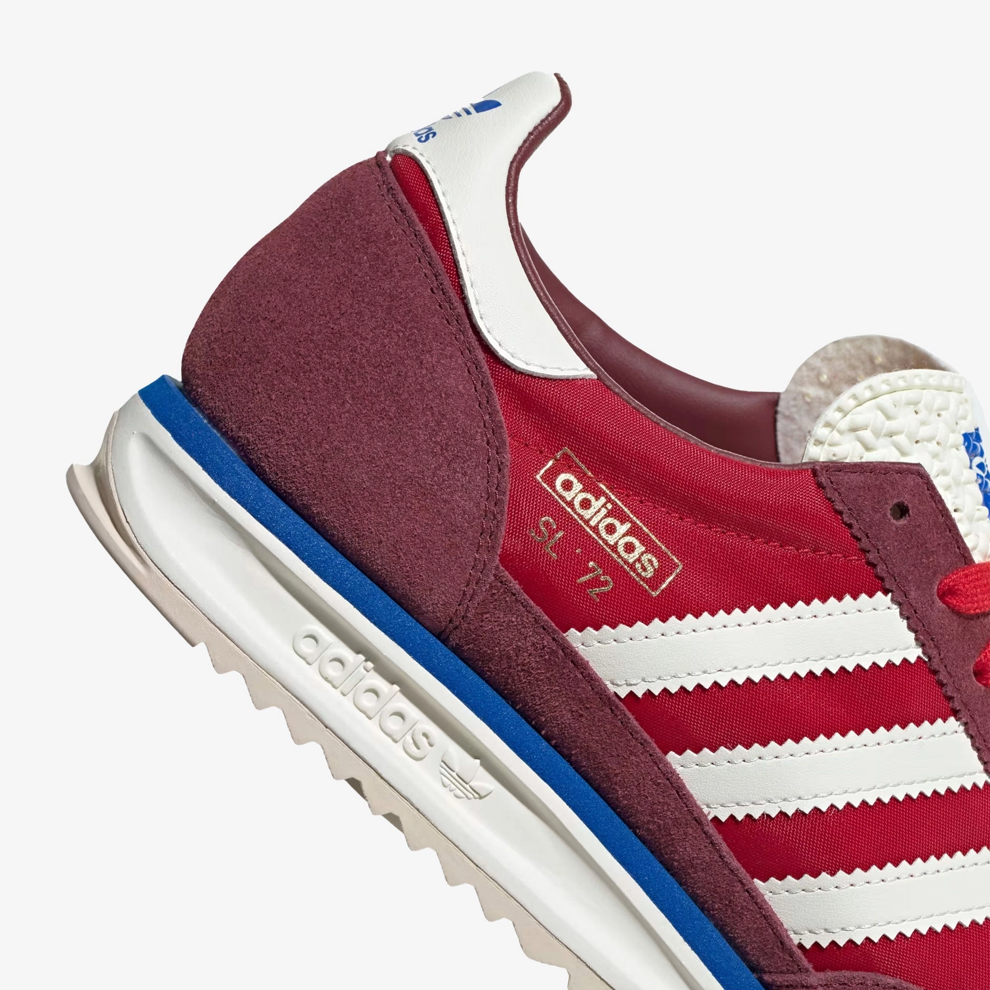 ADIDAS ORIGINALS | SL 72 RS { SHADOW RED/OFF WHITE/BLUE