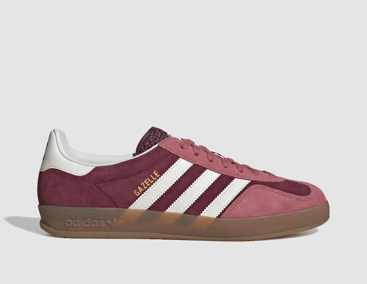adidas Originals Gazelle Indoor Maroon / Ftwr White - Preloved Crimson