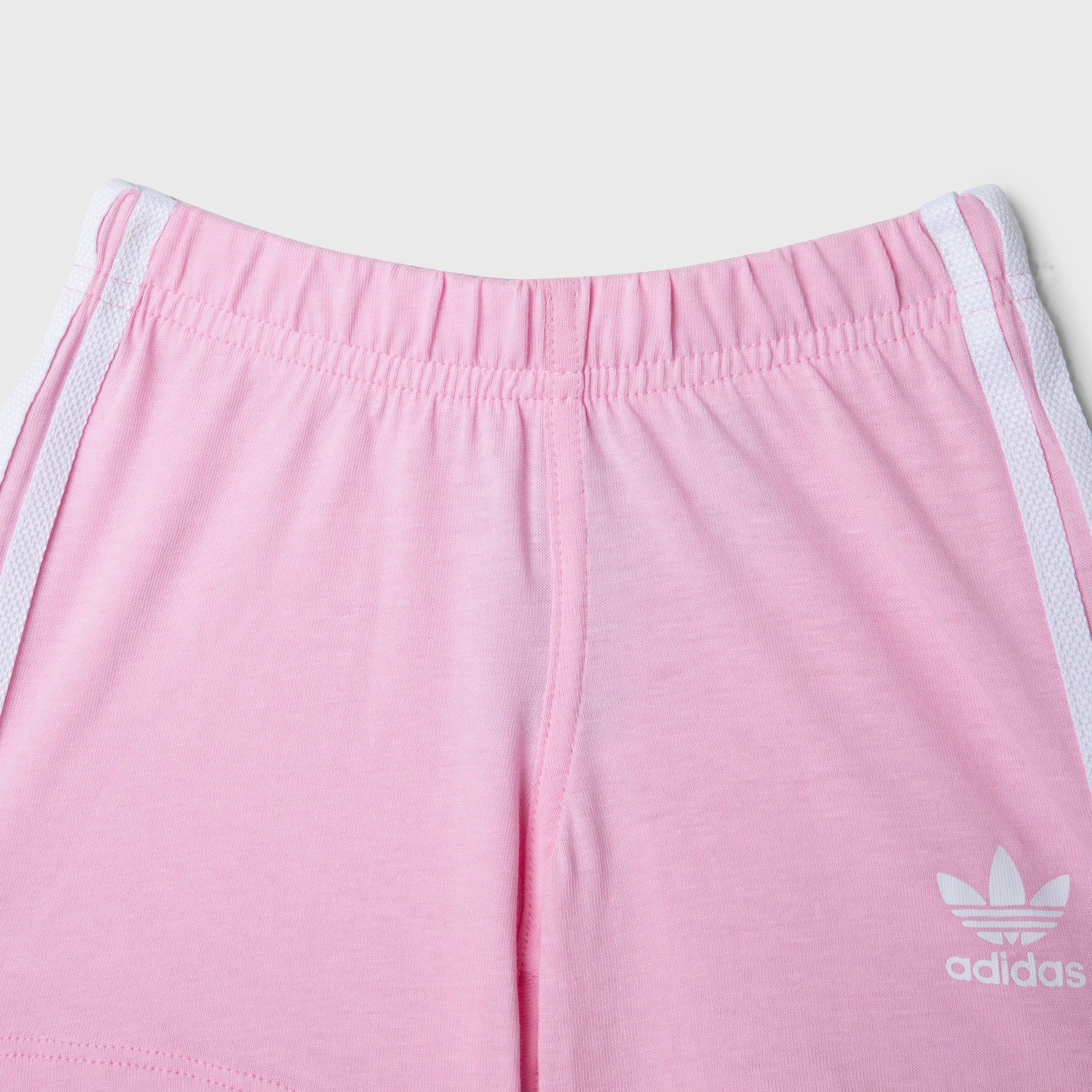 adidas Originals Infants' Trefoil Shorts and T-shirt Set White / True Pink