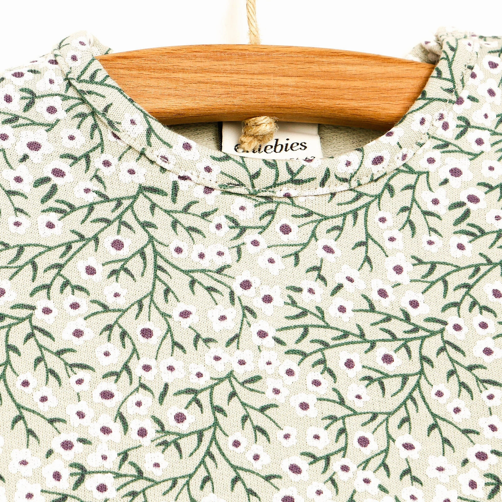 Antebies Newborn Deer Organic Dress - Dark Green