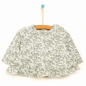 Antebies Newborn Deer Organic Dress - Dark Green