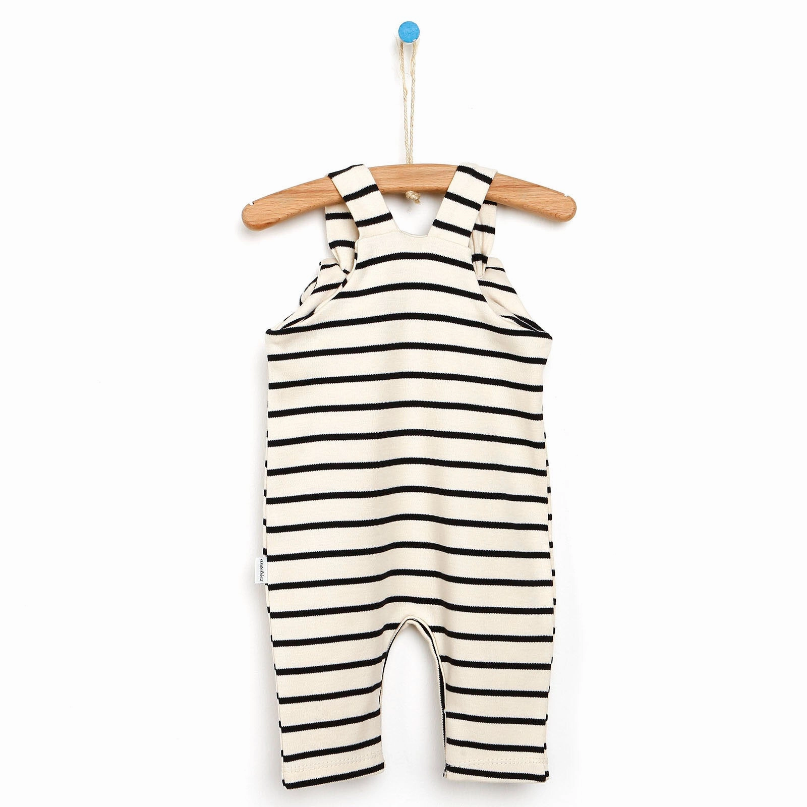 Antebies Newborn Plane Organic Overalls - Ecru