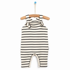 Antebies Newborn Plane Organic Overalls - Ecru