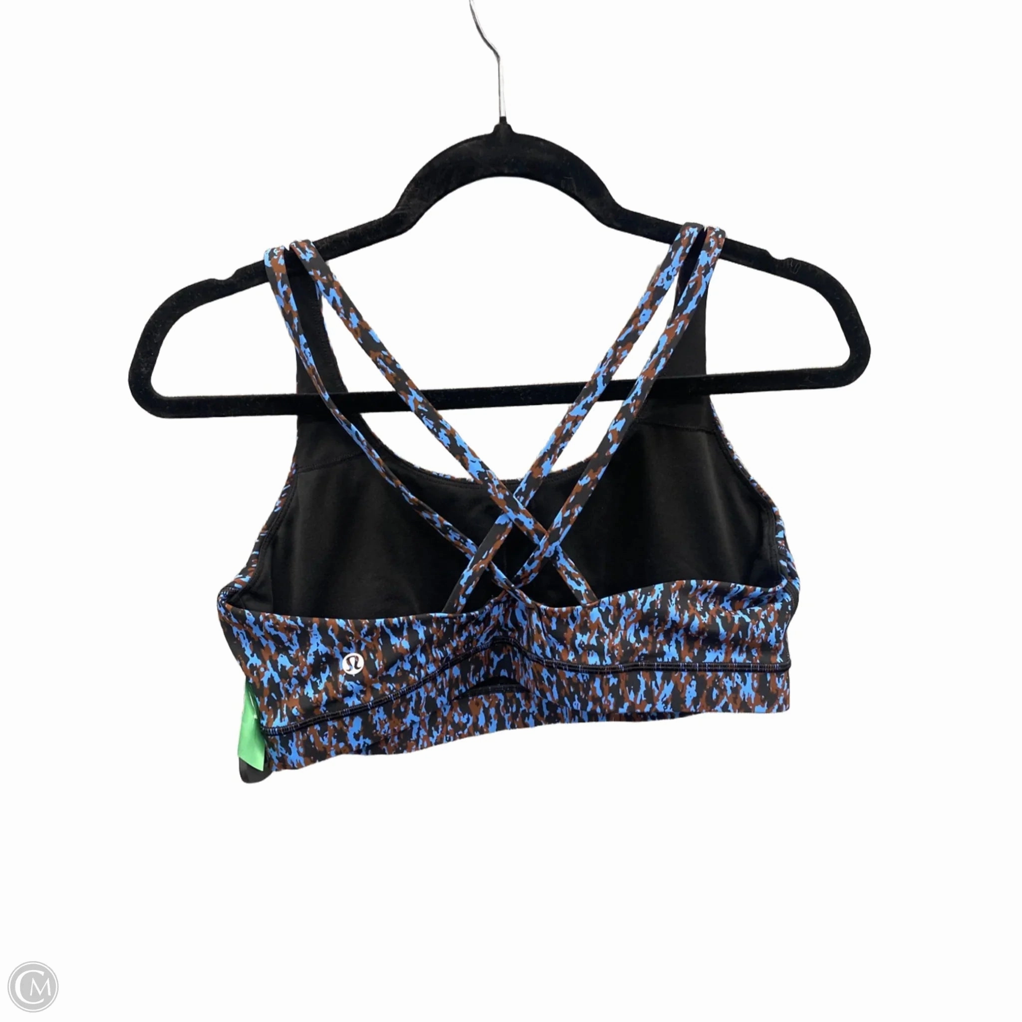 Athletic Bra By Lululemon In Blue & Brown. Size: 12