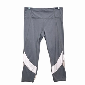 Athletic Capris By Athleta In Grey & White. Size:L