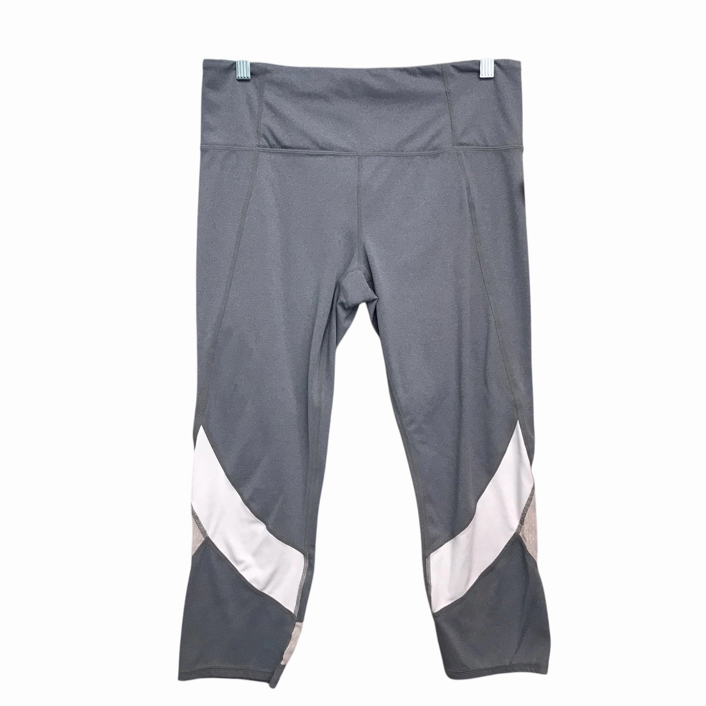 Athletic Capris By Athleta In Grey & White. Size:L