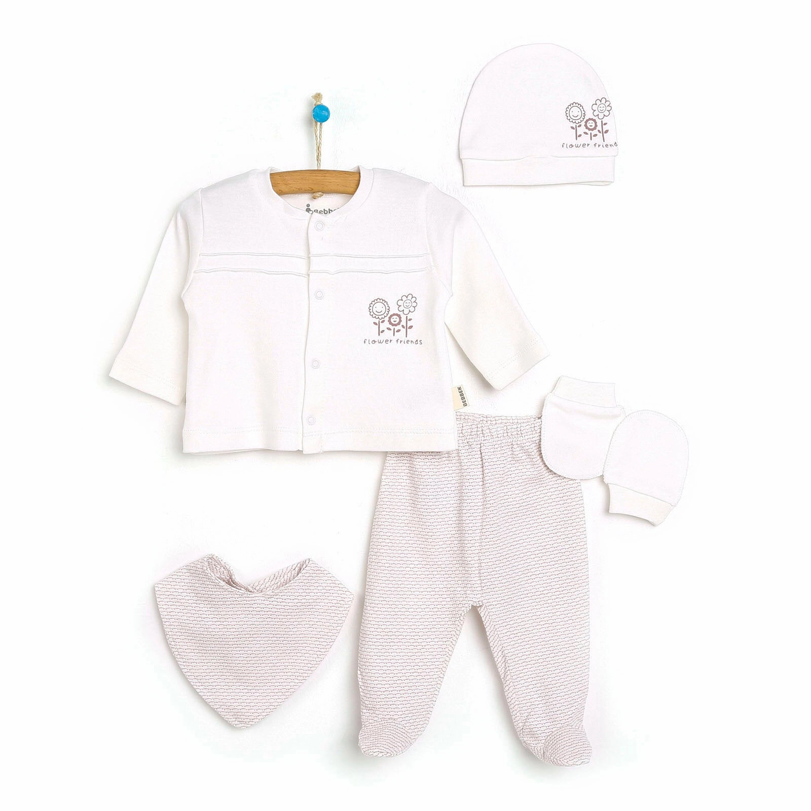 Bebbek Baby Girl 5 Pcs Newborn Gift Starter Set