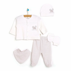 Bebbek Baby Girl 5 Pcs Newborn Gift Starter Set