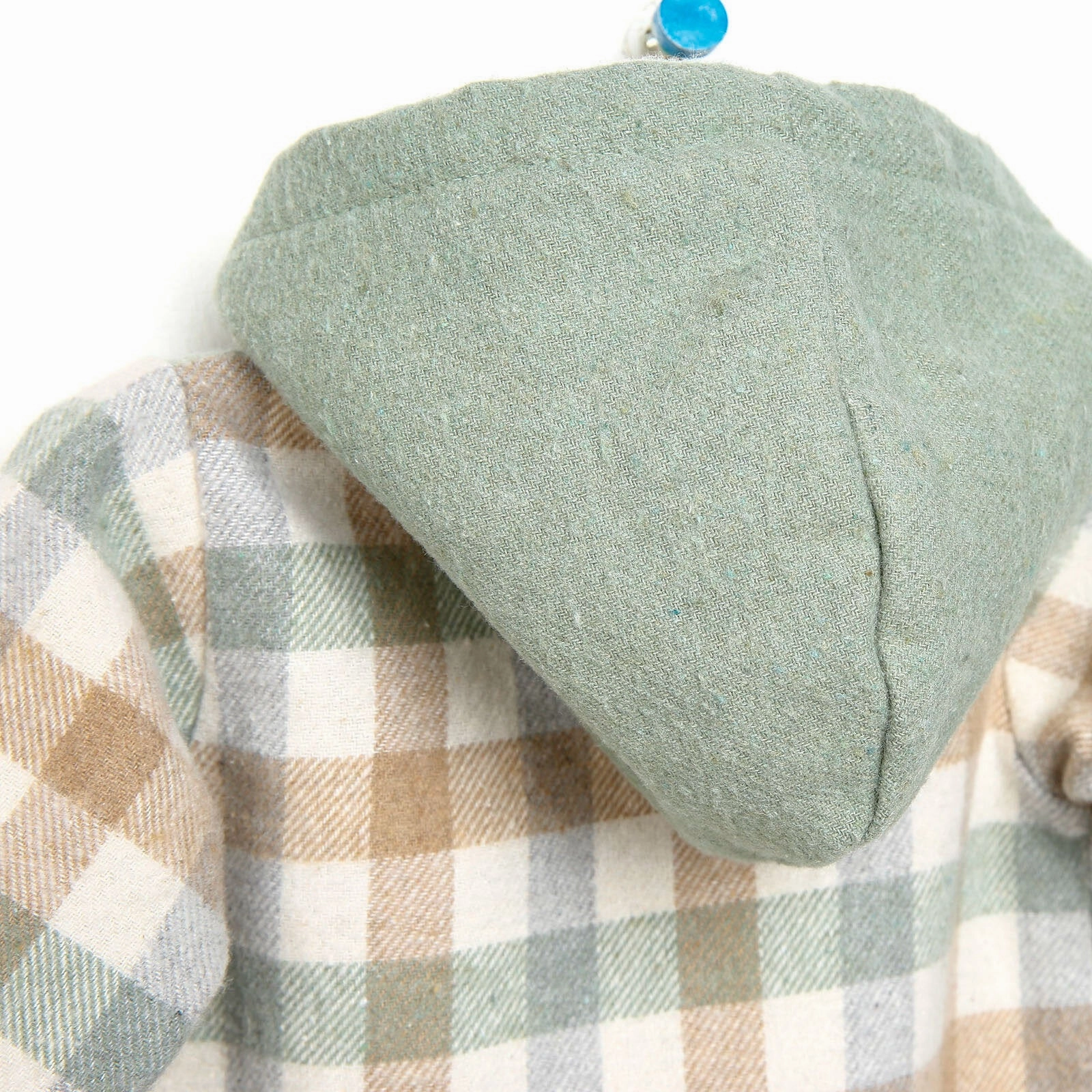Bebbek Newborn Lumberjack Hooded Jumpsuit - Beige