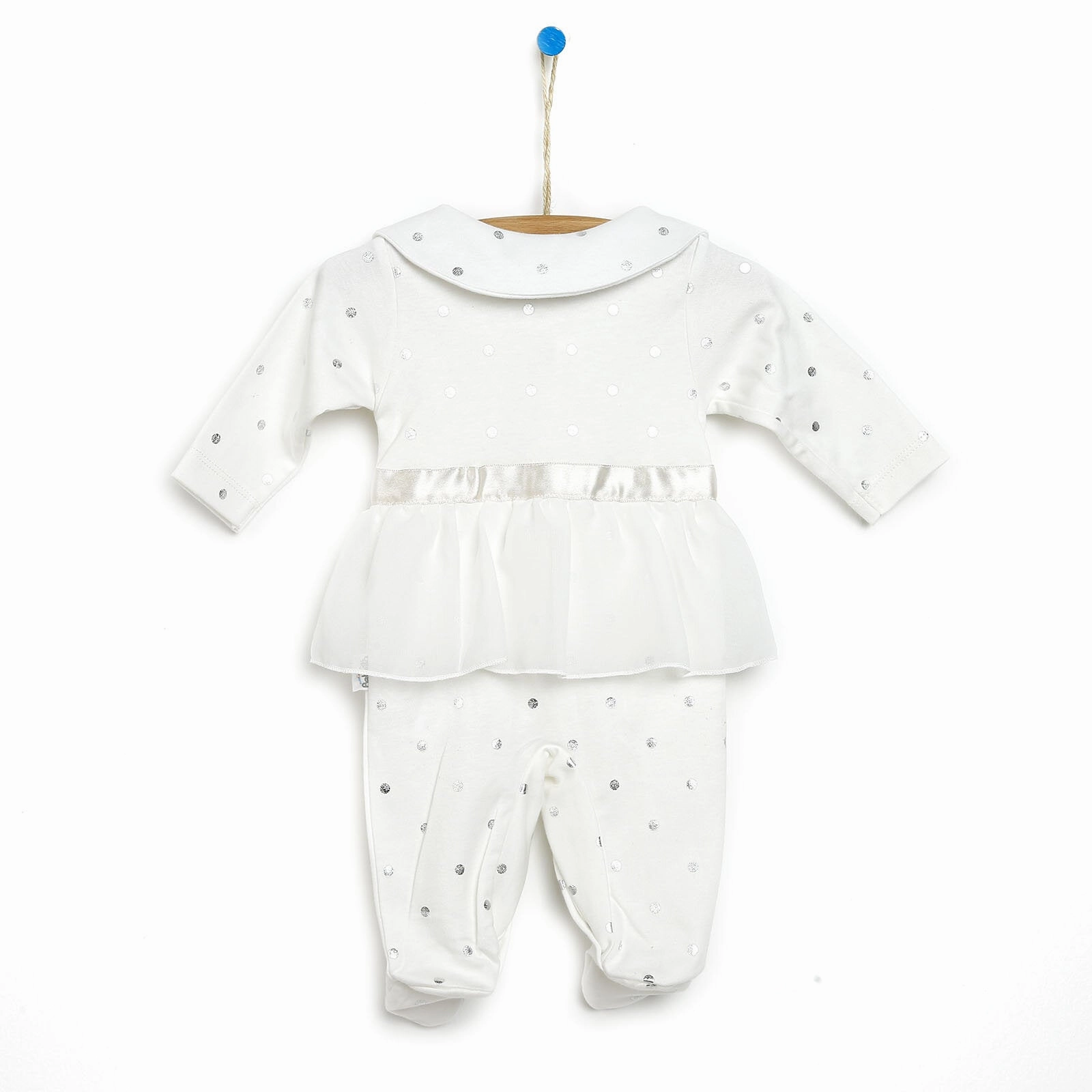 Bebetto Footed Jumpsuit - Ecru