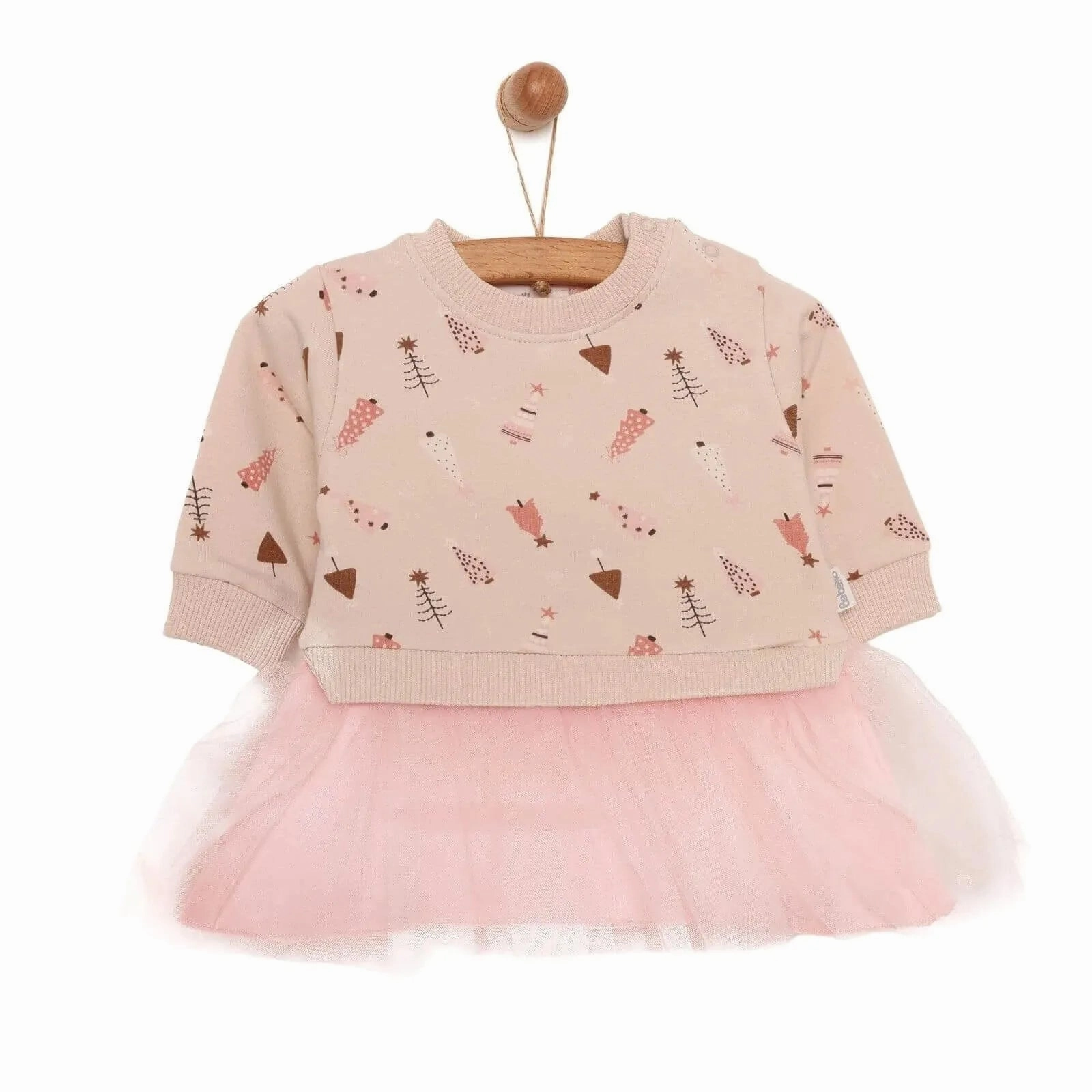 Bebetto Newborn Christmas Dress - Pink