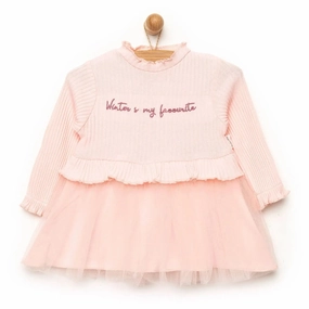Bebetto Newborn Good Wishes Dress - Pink