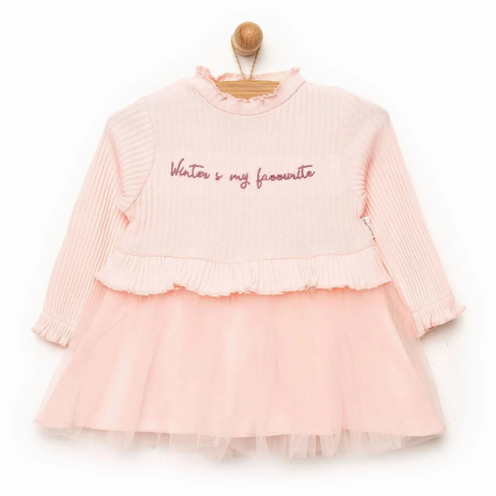 Bebetto Newborn Good Wishes Dress - Pink