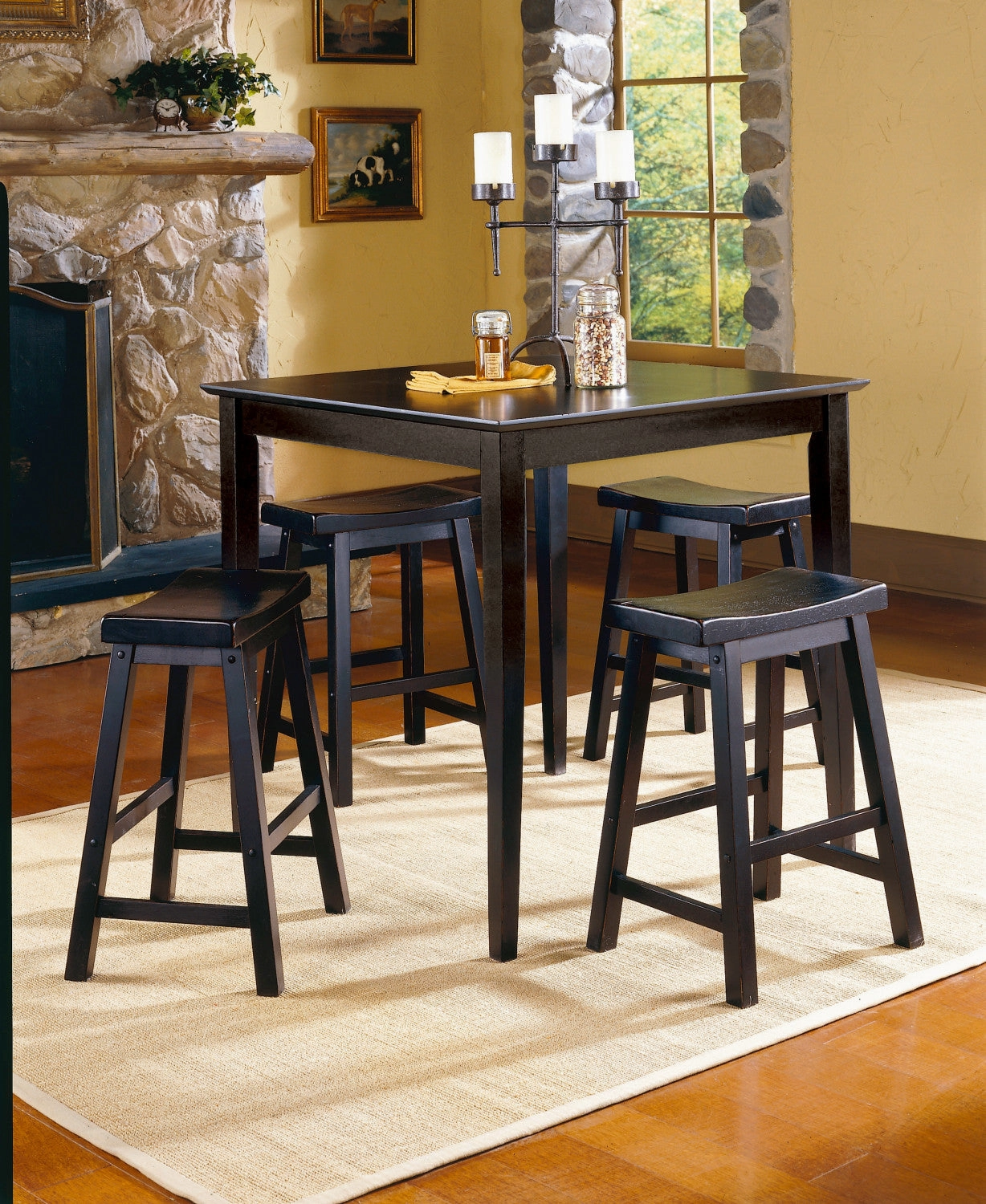 Colt Dining Stool - Black - Set of Two