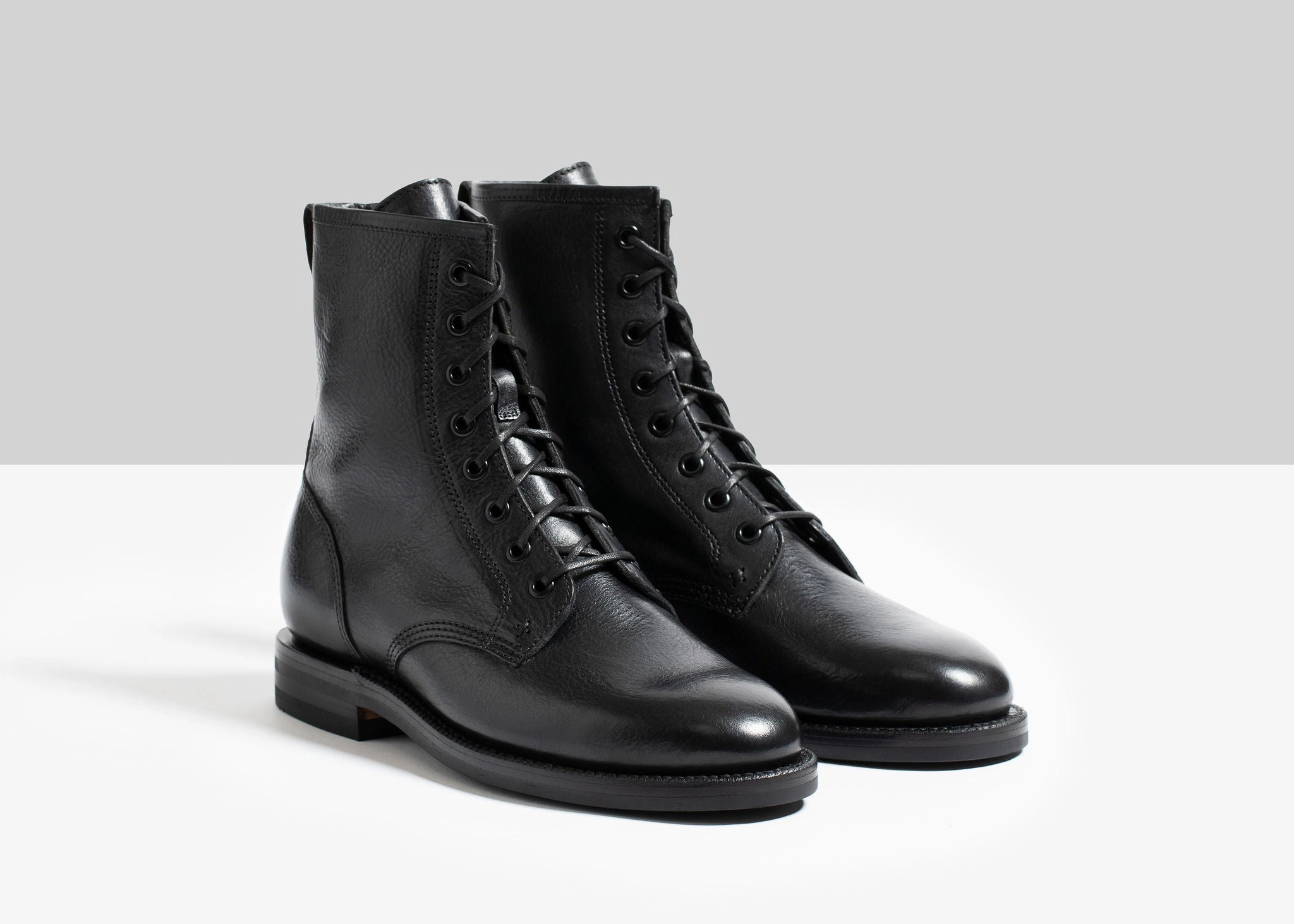Combat Boot Nero Nappa