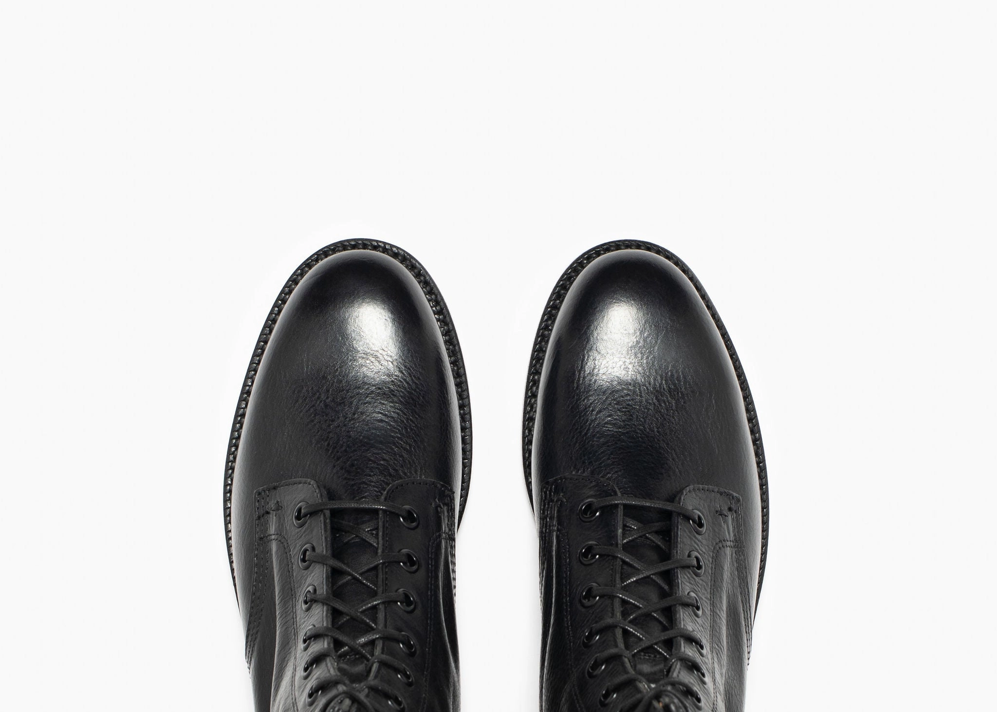 Combat Boot Nero Nappa