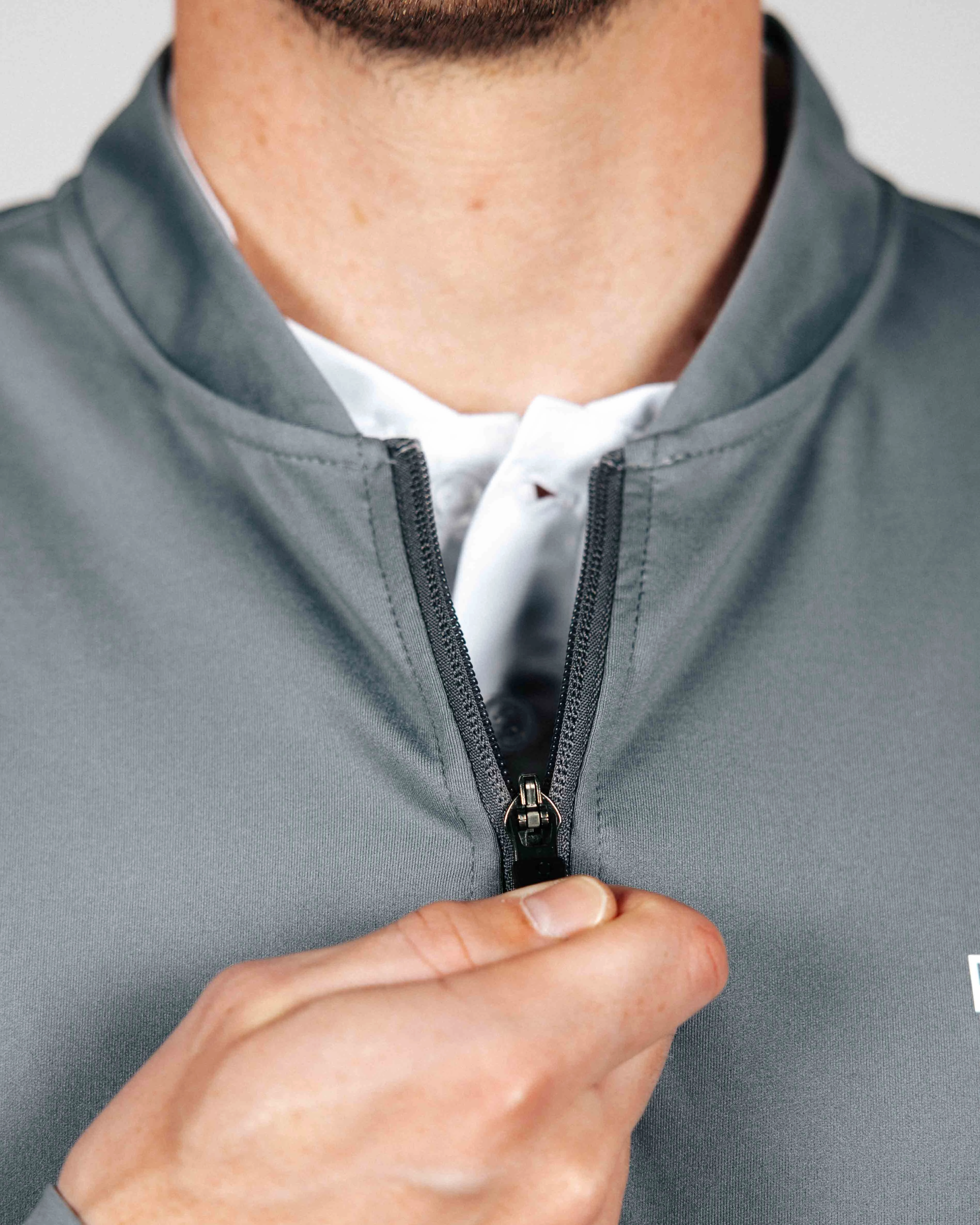 Dark Gray Blade Quarter Zip