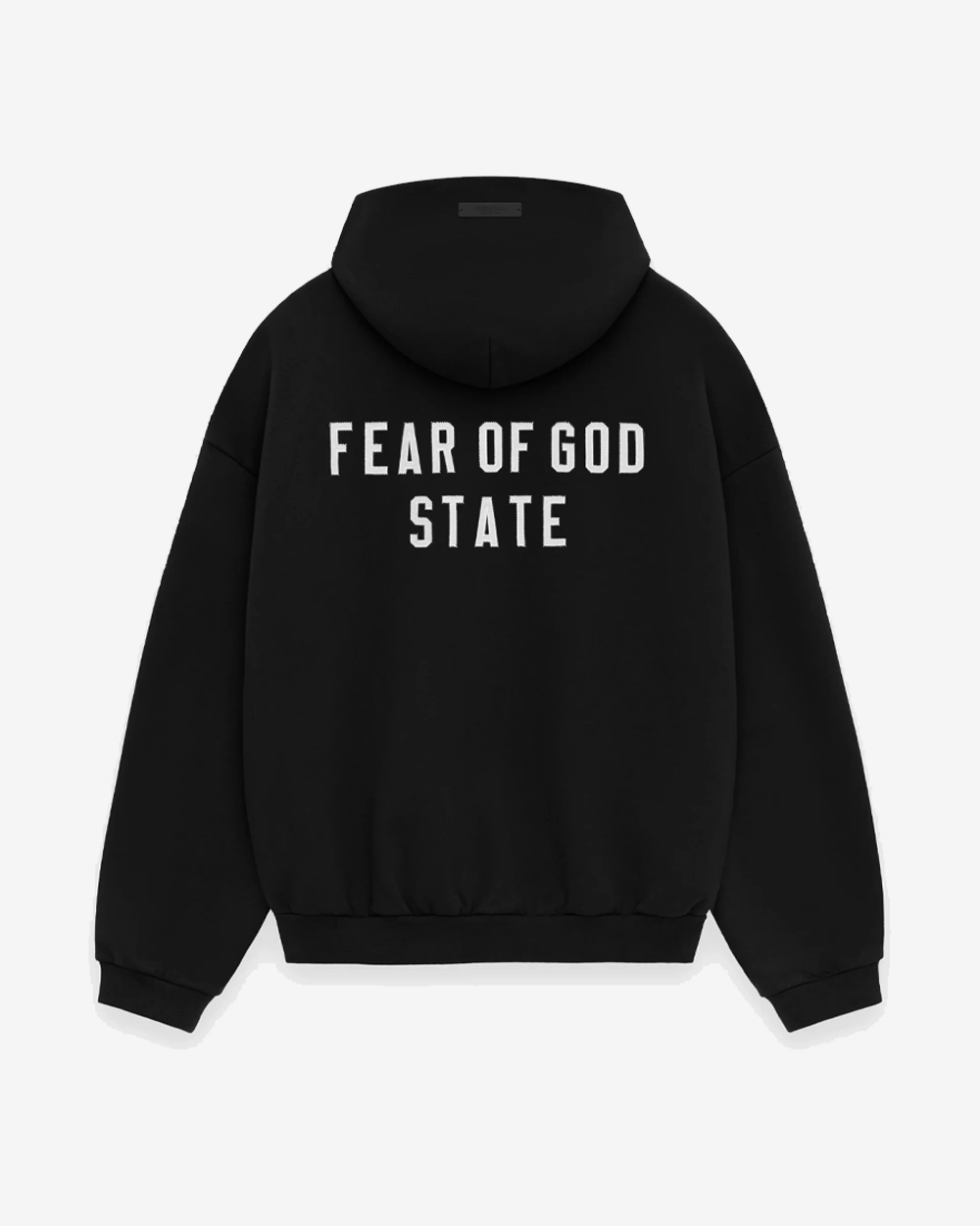 FOG ESSENTIALS HOLIDAY24 HEAVY FLEECE BLACK FULL ZIP HOODIE