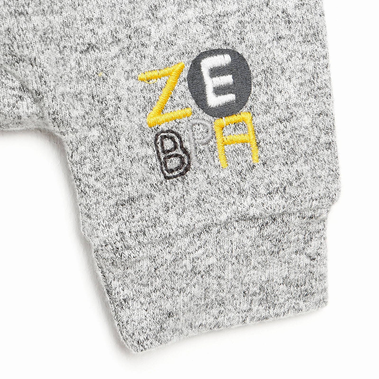 For My Baby Newborn Wild Sweatshirt-Foot - Grey Melange