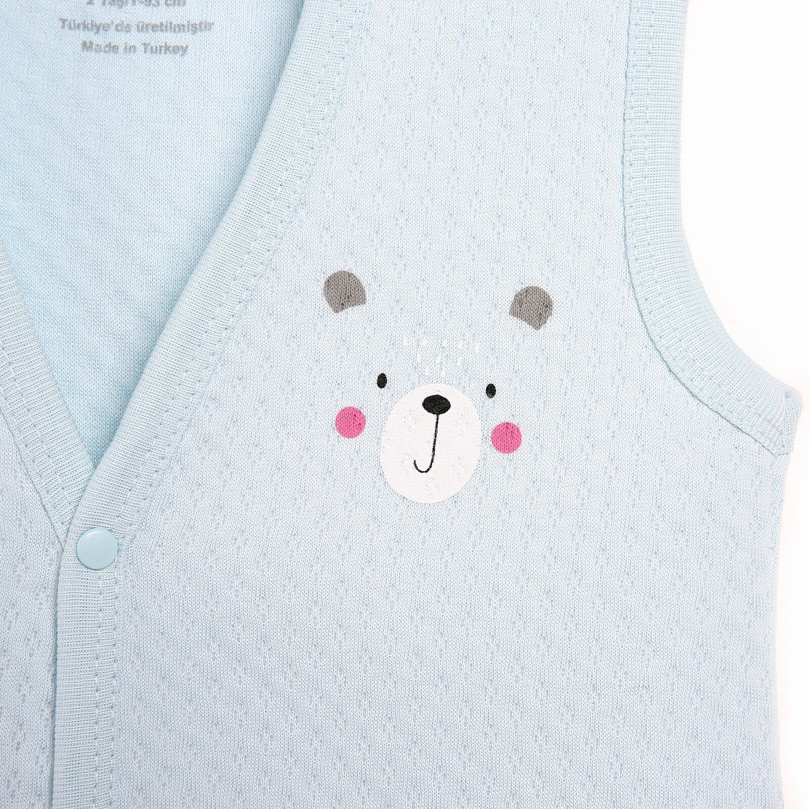 HelloBaby Basic Baby Boy Quilted Vest - Light Blue