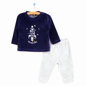 HelloBaby Basic Baby Boy Velvet Pyjamas