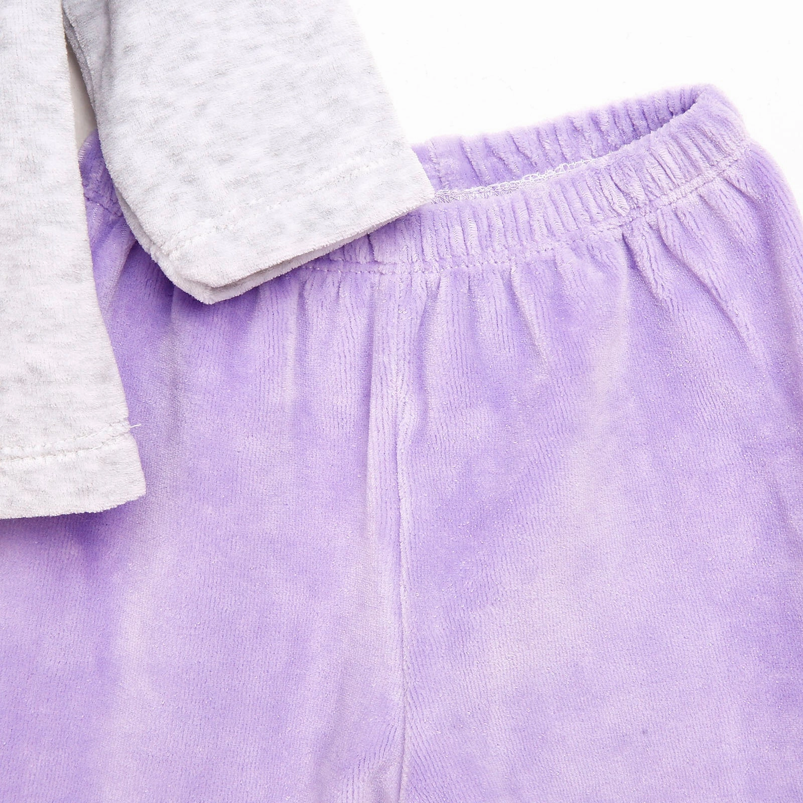 HelloBaby Basic Baby Girl Velvet Pyjamas - Purple
