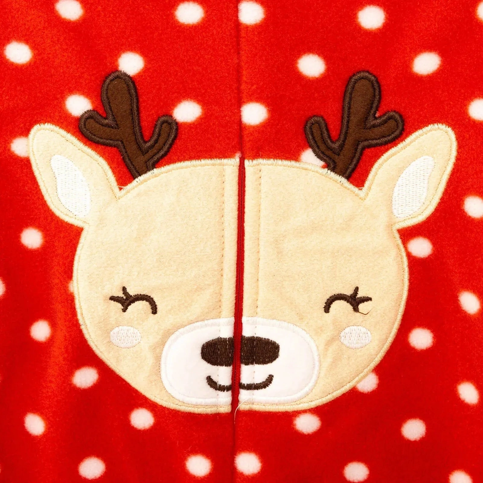 HelloBaby Newborn Baby Girl Deer Jumpsuit - Red