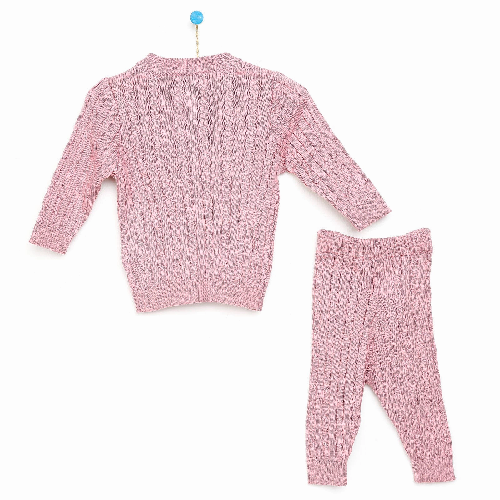 HelloBaby Newborn Knit Cardigan - Light Rose