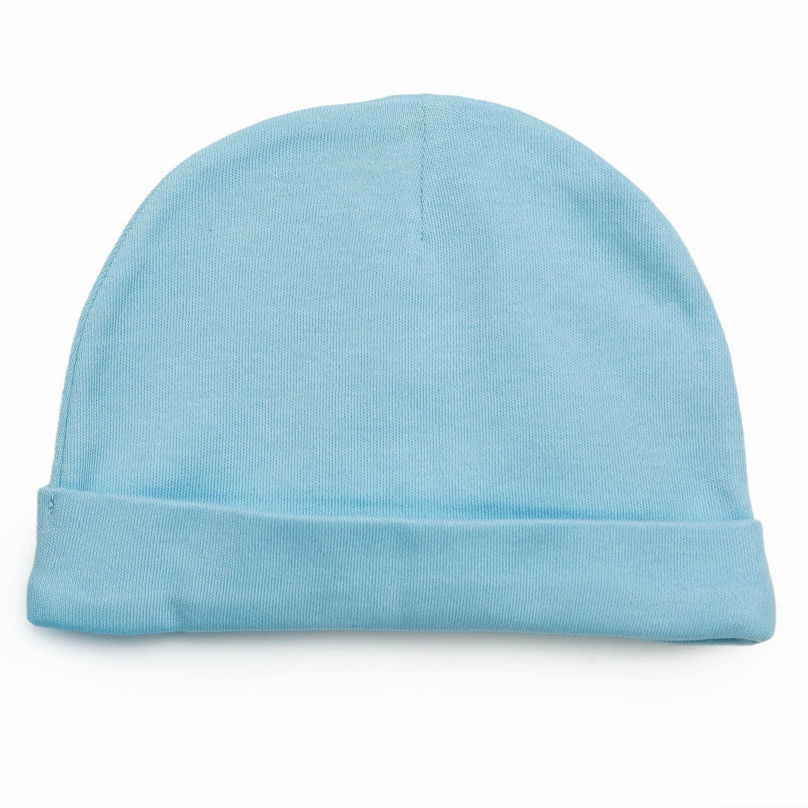 HelloBaby Newborn Organic Wrapover Top-Hat-Footed Pant - Blue