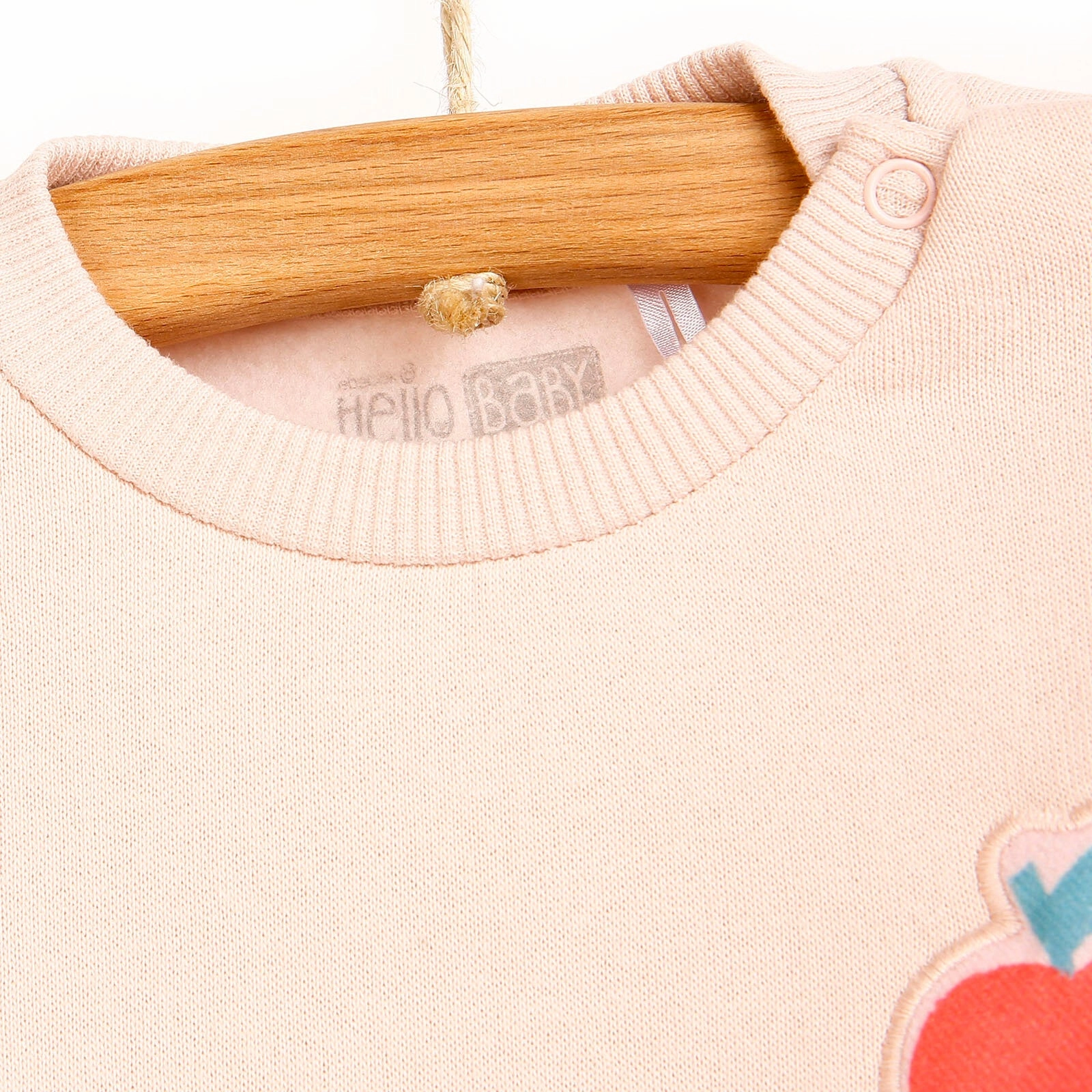 HelloBaby Sweatshirt- Footless Bottom - Pink