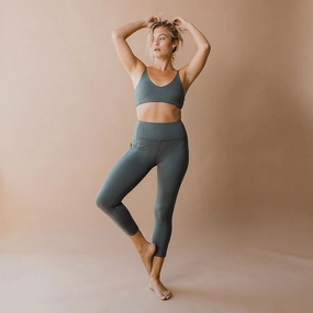 Intention Flow 3/4 Leggings, Charcoal