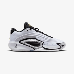 JORDAN | LUKA 3 PF MOTORSPORT { WHITE/METALLIC GOLD-BLACK-RED ORBIT