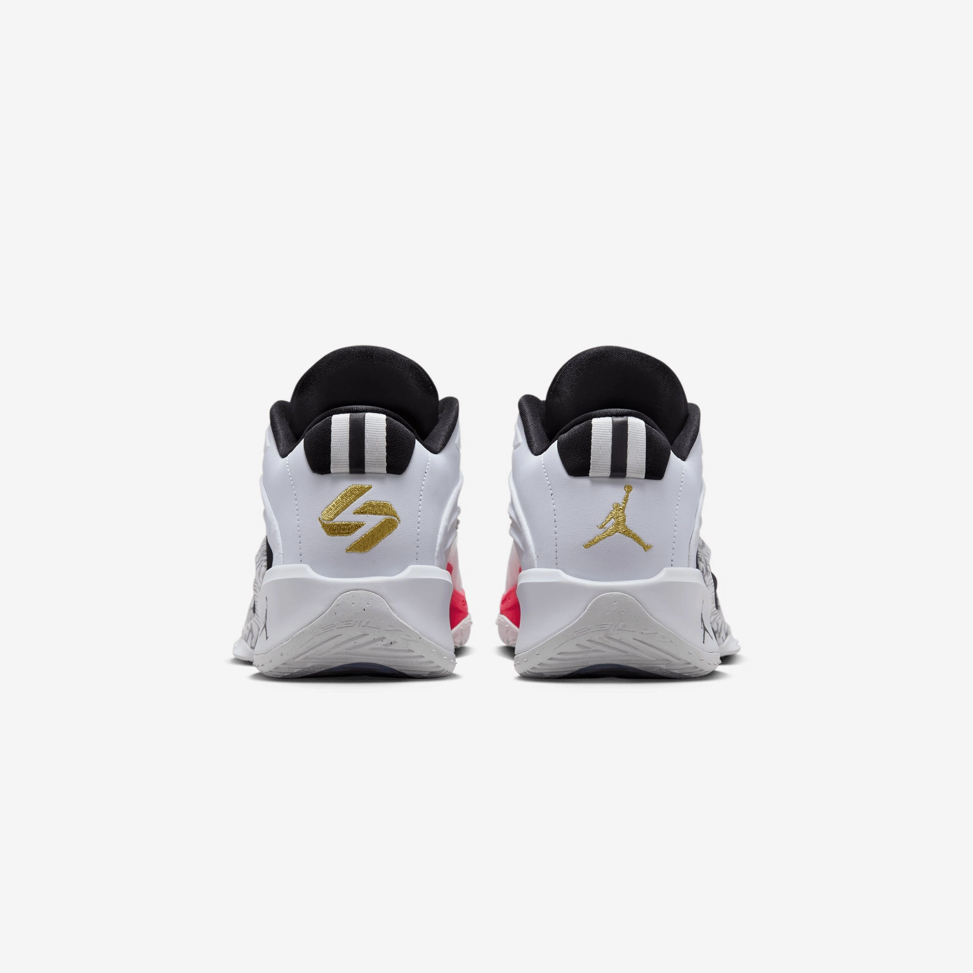 JORDAN | LUKA 3 PF MOTORSPORT { WHITE/METALLIC GOLD-BLACK-RED ORBIT