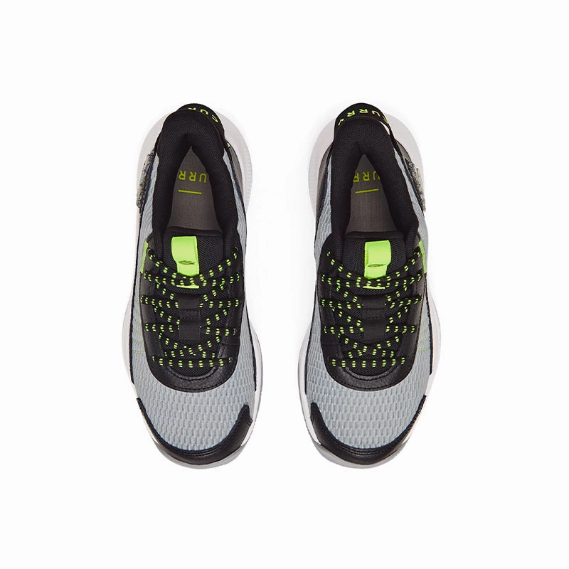 Kid's Grade School Curry 3Z7 Gray/Black/Yellow