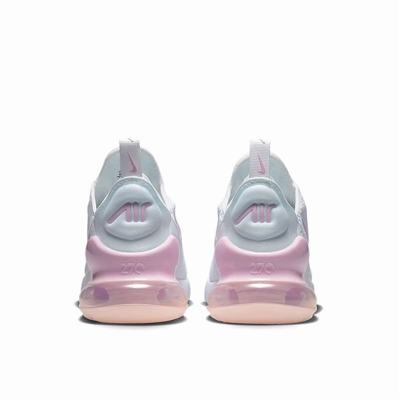 Kids Grade School Air Max 270 White/Pink Foam