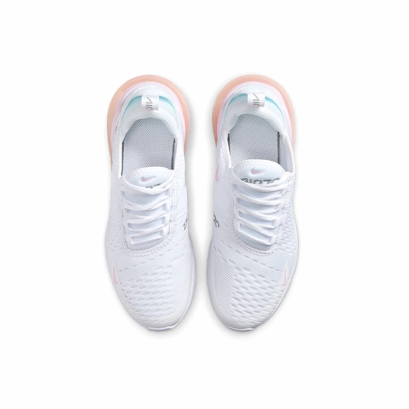 Kids Grade School Air Max 270 White/Pink Foam