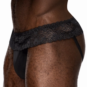 Male Power Sassy Lace Skirted Waistband Jock Strap